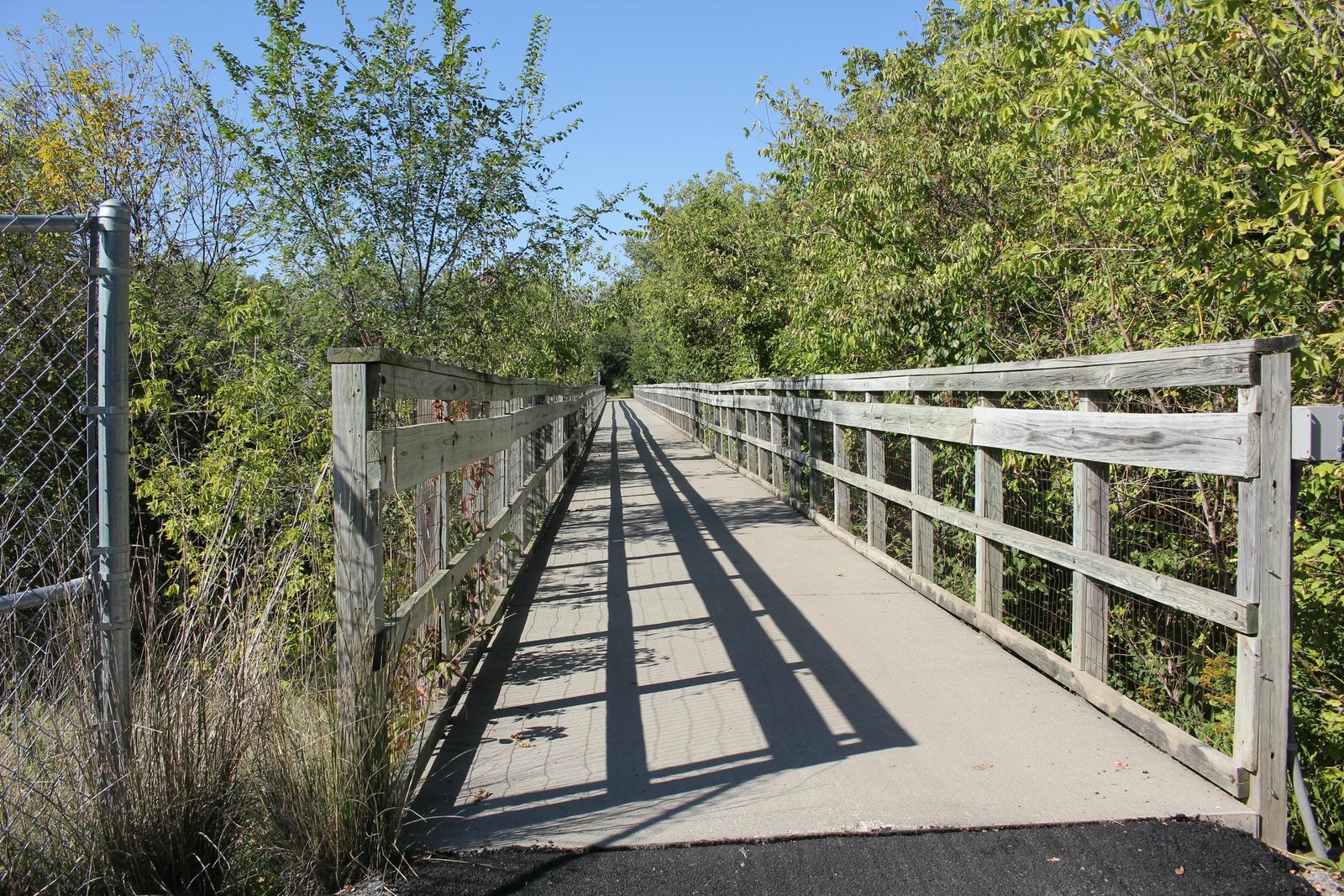 Looking north